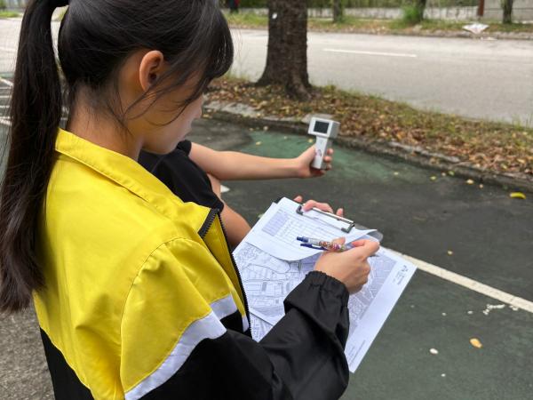 Measured noise level in an industrial study