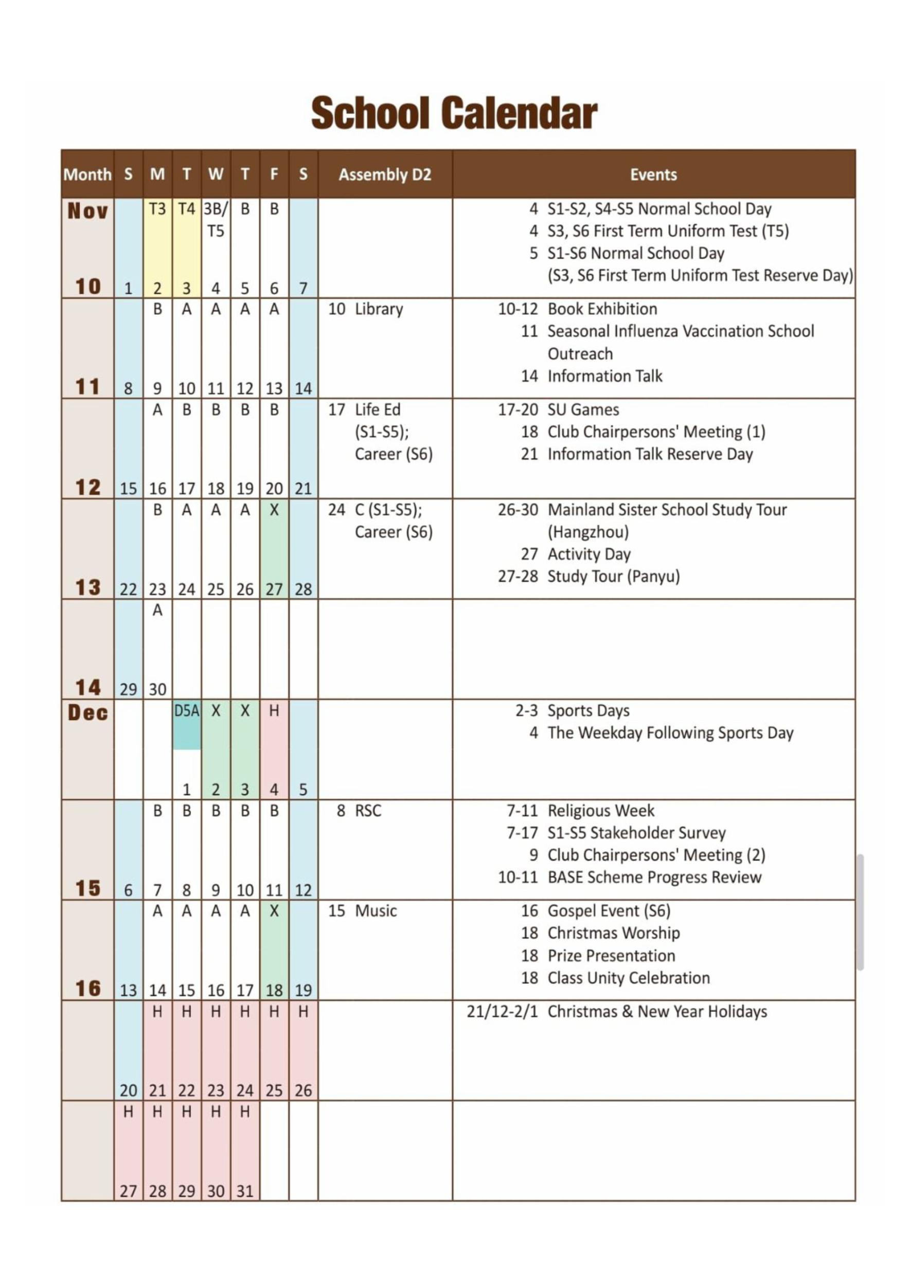 Calendar
